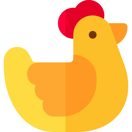 Chicken Basic Rounded Flat icon