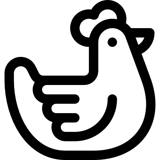 鶏 Basic Rounded Lineal icon