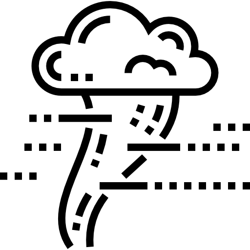 竜巻 Detailed Straight Lineal icon