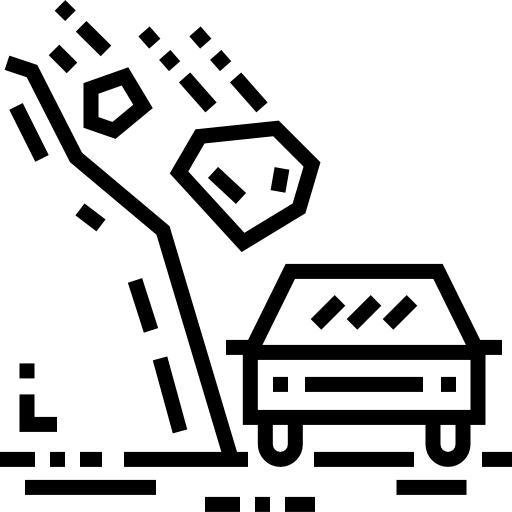 地滑り Detailed Straight Lineal icon