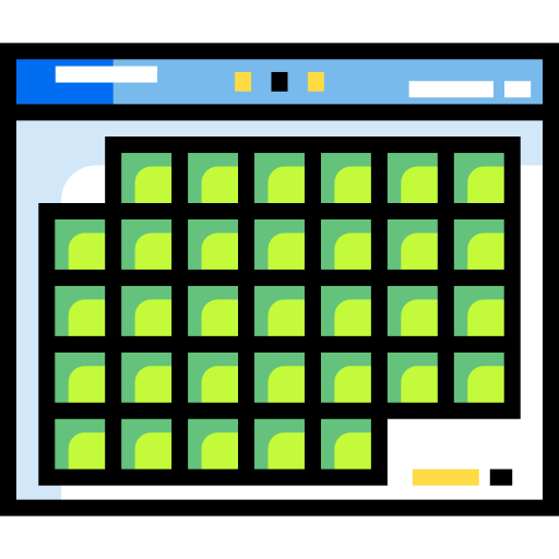 kalendarz Detailed Straight Lineal color ikona