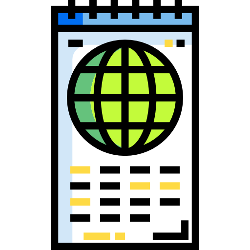 kalender Detailed Straight Lineal color icon