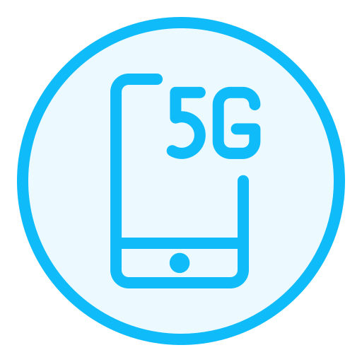 5g Generic Outline Color icono