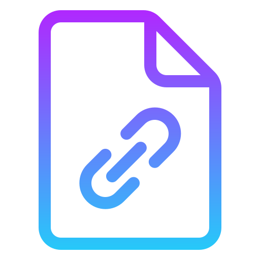 Link file Generic Gradient icon