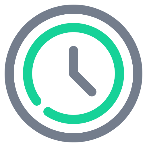 reloj de pared Generic Outline Color icono
