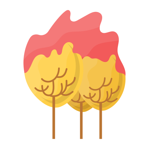 incendio forestal Generic Flat icono