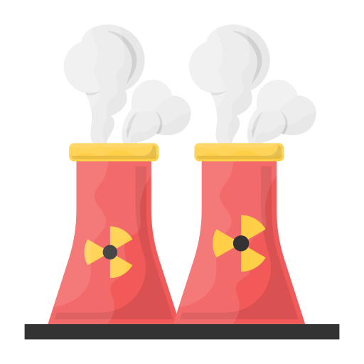 elektrownia jądrowa Generic Flat ikona
