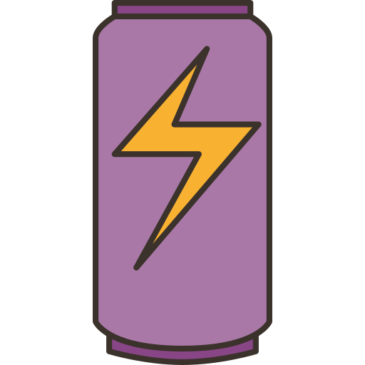 Energy drink Amethys Design Lineal Color icon