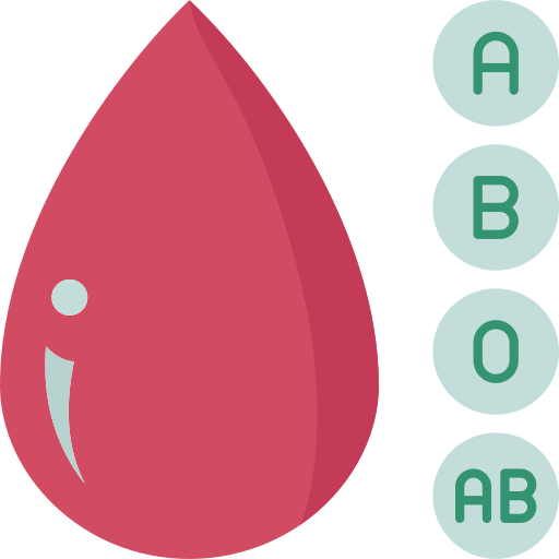 grupa krwi Amethys Design Flat ikona
