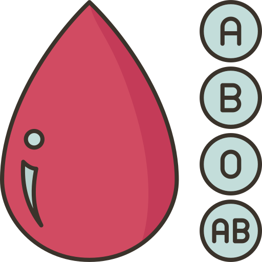 Blood type Amethys Design Lineal Color icon