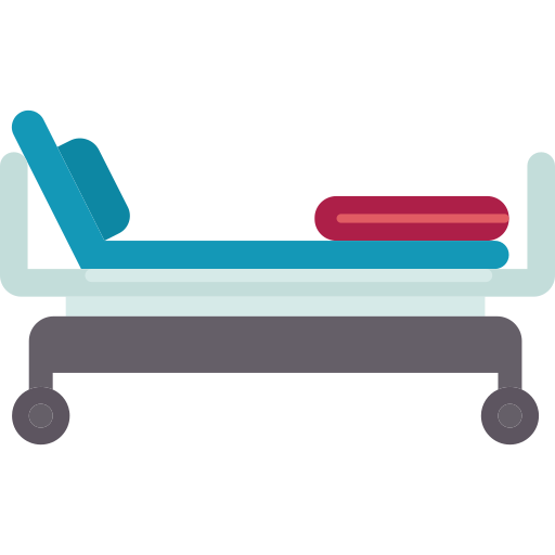 Hospital bed Amethys Design Flat icon