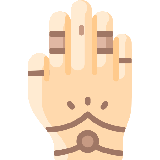Henna painted hand Vitaliy Gorbachev Flat icon