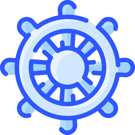 Dharma wheel Vitaliy Gorbachev Blue icon