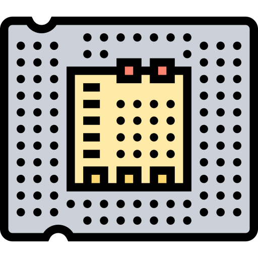 Semiconductor Meticulous Lineal Color icon