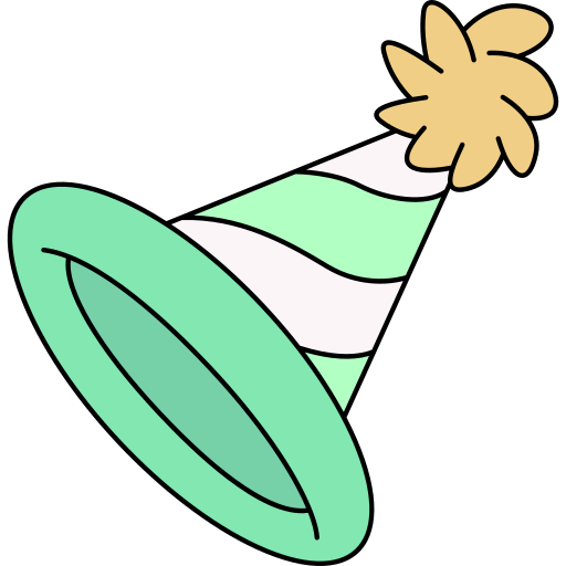 Party hat Generic Thin Outline Color icon