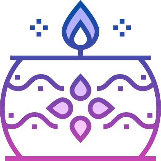 candela Detailed bright Gradient icona