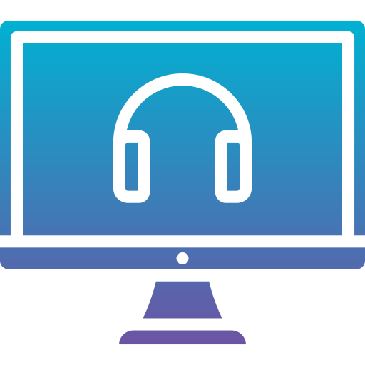 headset Generic Flat Gradient icon