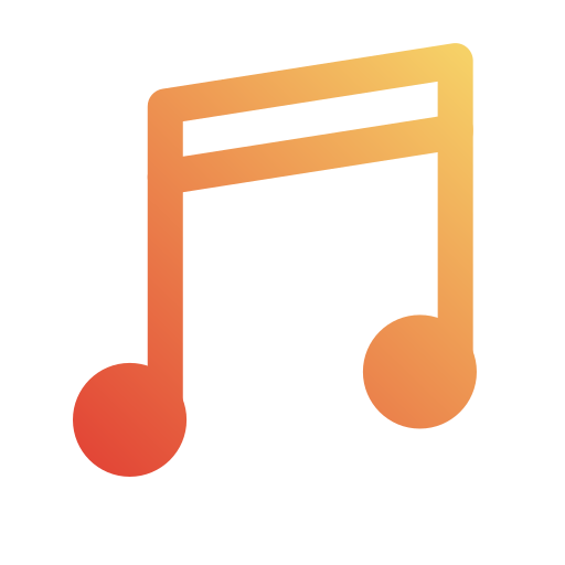 nota musical Generic Flat Gradient icono
