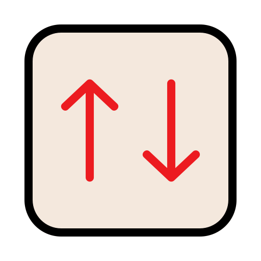 上矢印と下矢印 Generic Outline Color icon