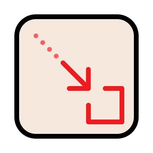 最小化する Generic Outline Color icon
