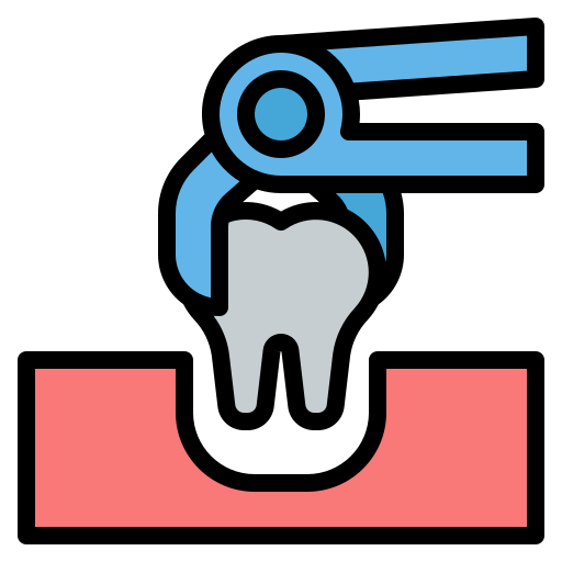 Tooth extraction Generic Outline Color icon