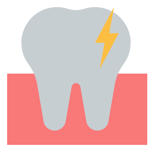ból zęba Generic Flat ikona