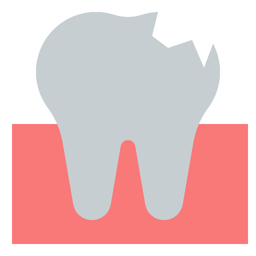 diente quebrado Generic Flat icono