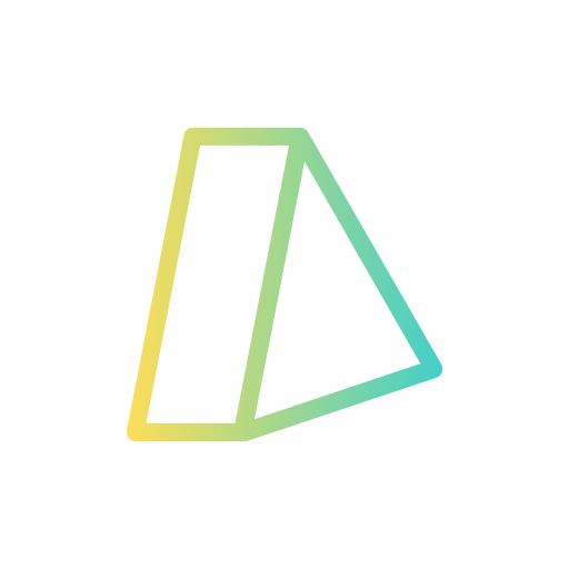 Triangular prism Generic Gradient icon