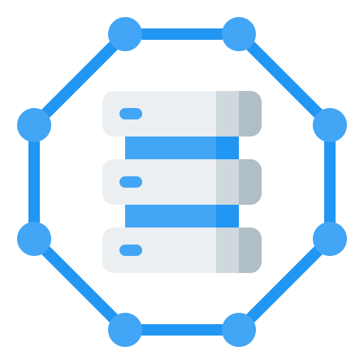 Server Generic Blue icon