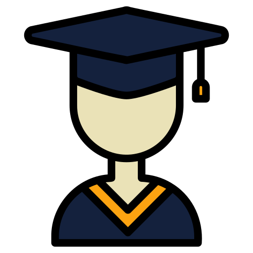 avatar de pós-graduação Generic Outline Color Ícone