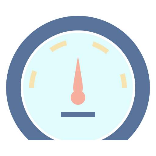 compteur de vitesse Generic Flat Icône