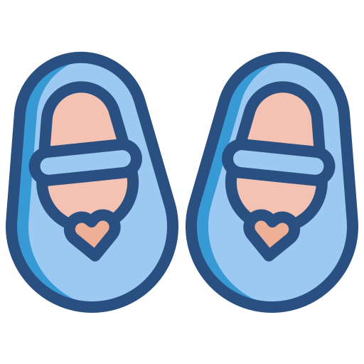 zapatos de bebé Generic Outline Color icono