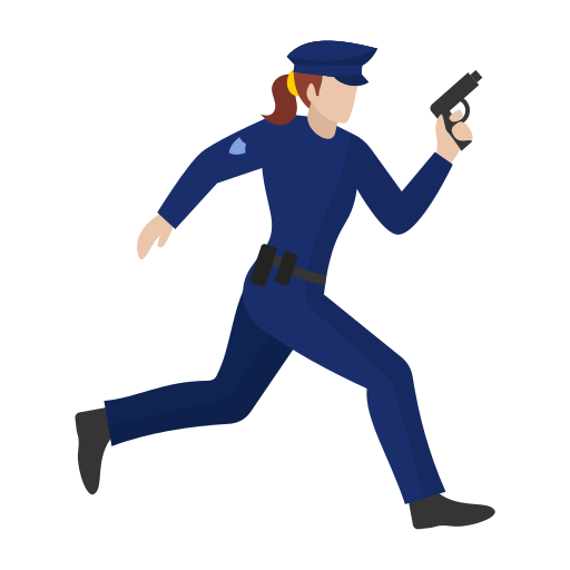 Женщина-полицейский Generic Flat иконка
