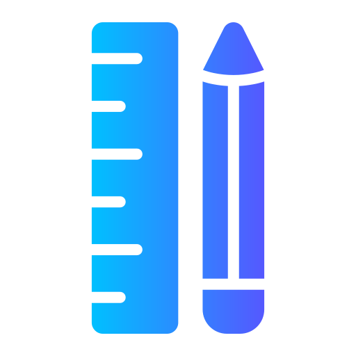 定規と鉛筆 Generic Flat Gradient icon