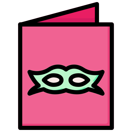 partykarte Generic Outline Color icon