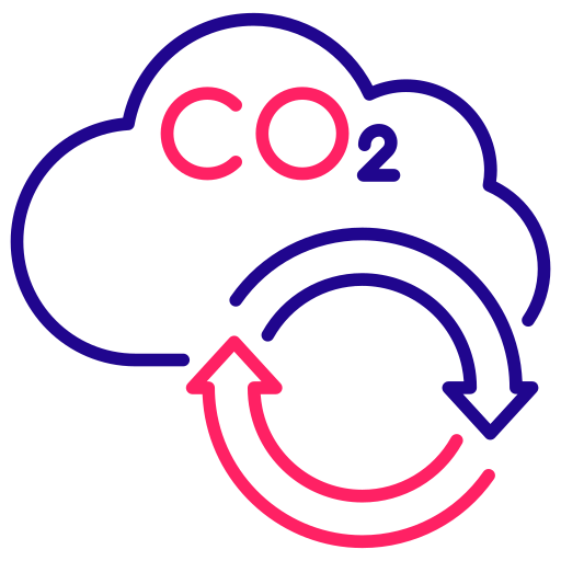 Carbon dioxide Generic Outline Color icon