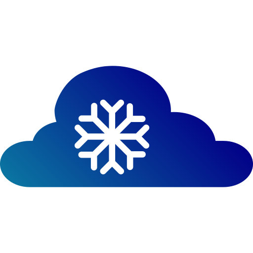 Śnieg Generic Flat Gradient ikona