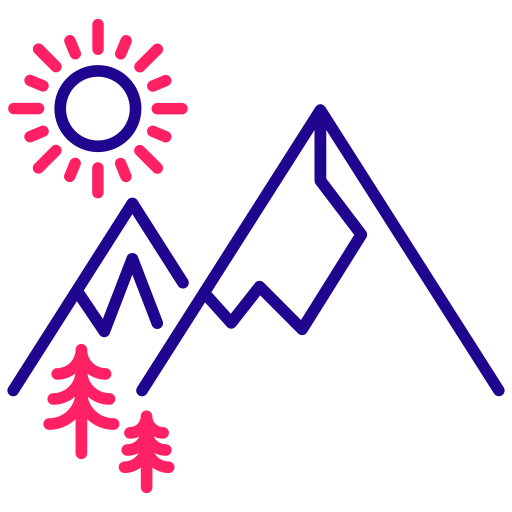 Национальный парк Generic Outline Color иконка