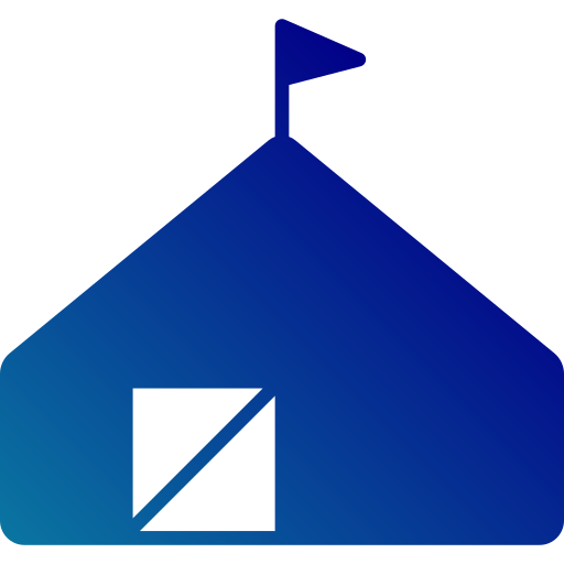 tent Generic Flat Gradient icoon