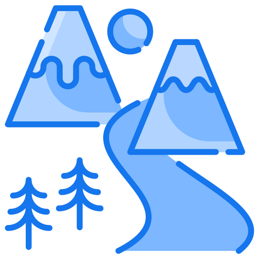 montaña Generic Blue icono