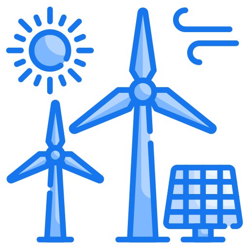 재생 에너지 Generic Blue icon