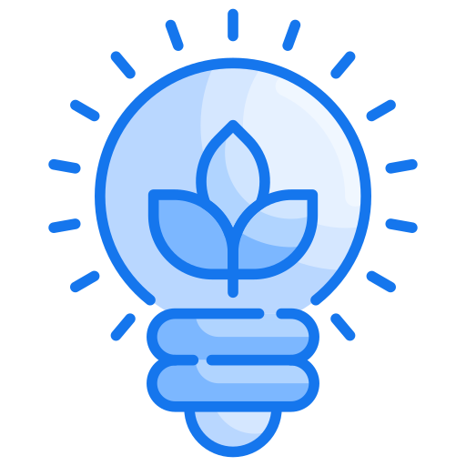 bombilla ecológica Generic Blue icono