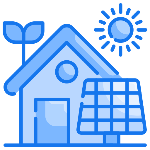 casa ecológica Generic Blue icono