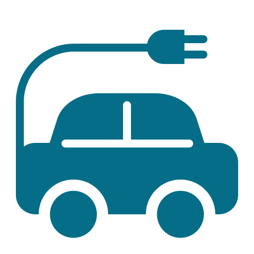elektrische auto Generic Flat icoon