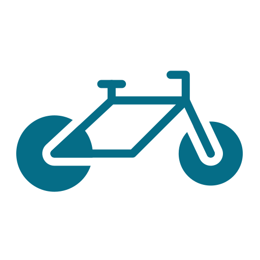 bicyclette Generic Flat Icône