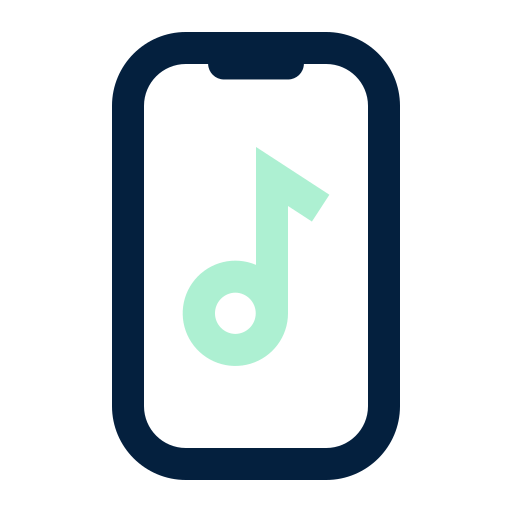 aplicación de música Generic Outline Color icono