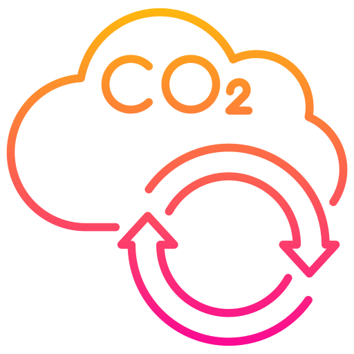 Carbon dioxide Generic Gradient icon