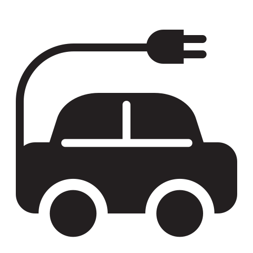 coche eléctrico Generic Glyph icono