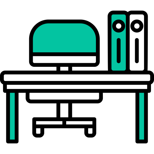 Chair and table Generic Fill & Lineal icon