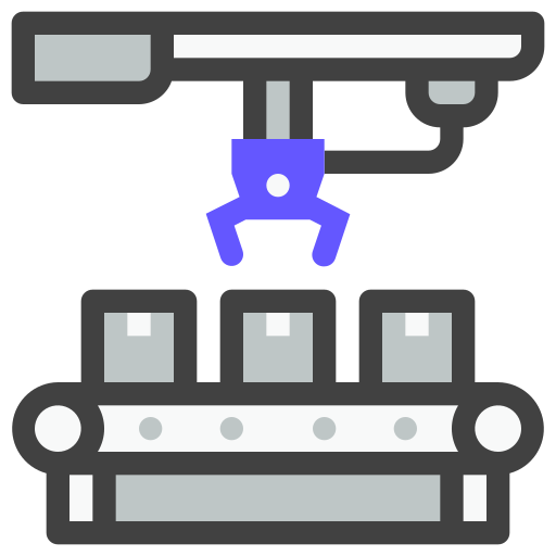 linea de ensamblaje Generic Outline Color icono